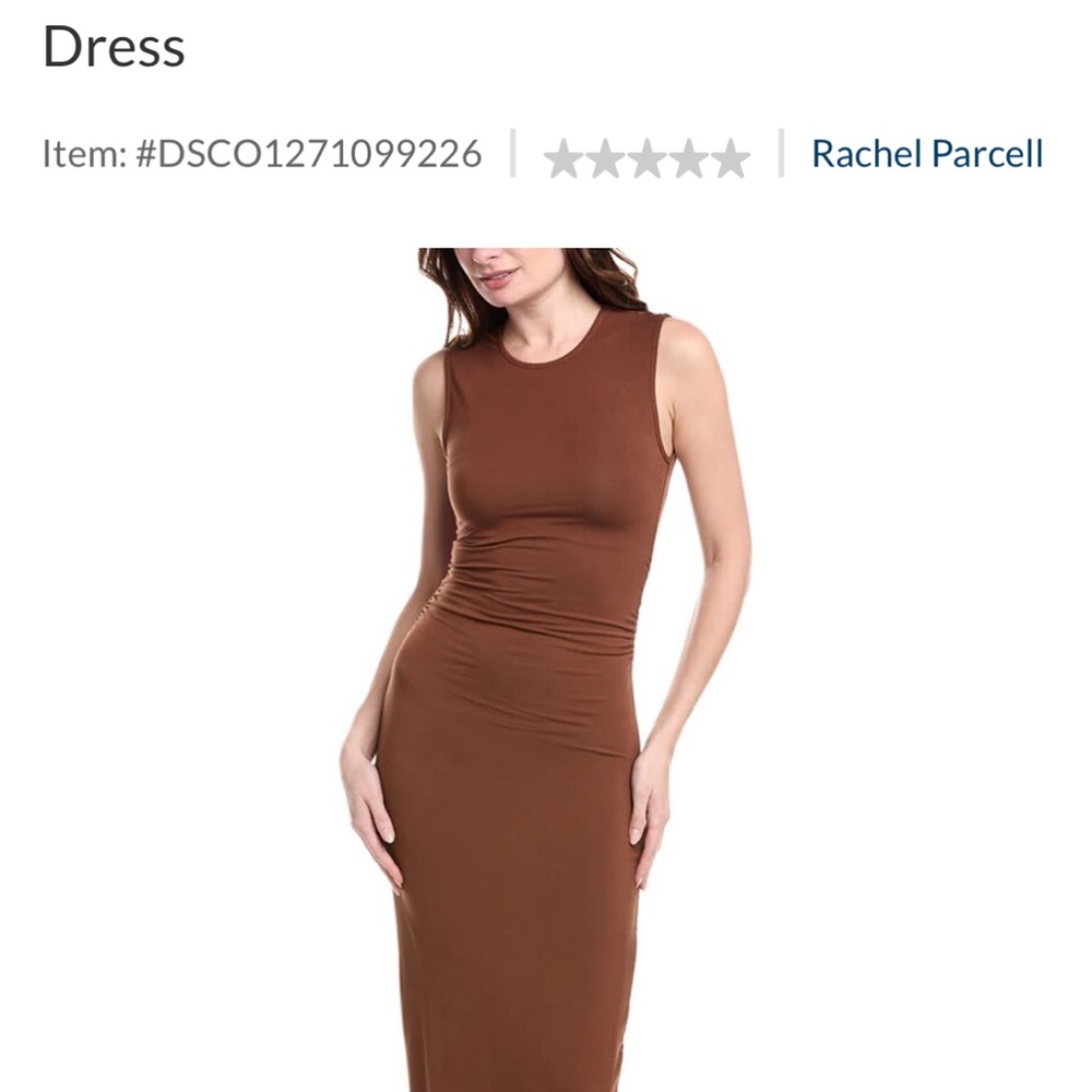 Rachel Parcell Chocolate Brown Midi Dress